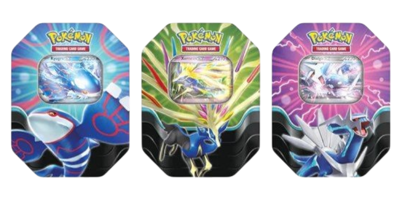 Trio Pokébox Pokémon Légendes Azur - Kyogre - Xerneas - Dialga - FR
