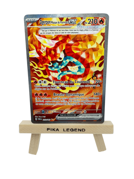 Cartes à l'unité Pokemon - Ogerpon Masque du Fourneau ex 212/167 - Français