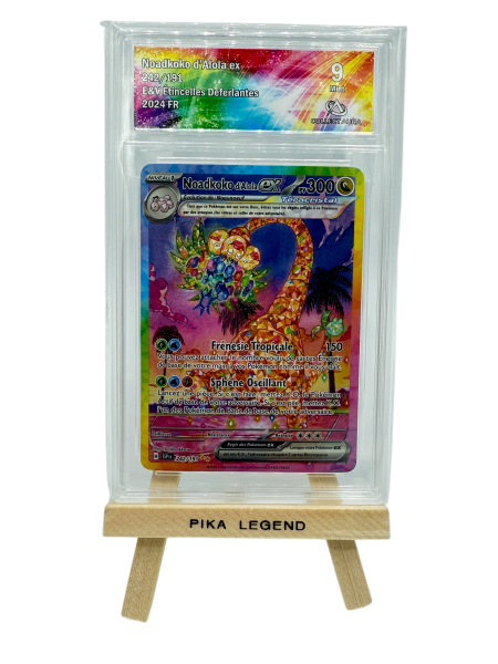 Carte Gradée Pokemon 9/10 Collect Aura Noadkoko d'Alola Ex 242/191 EV08 Etincelles Déferlantes - 2024 Français