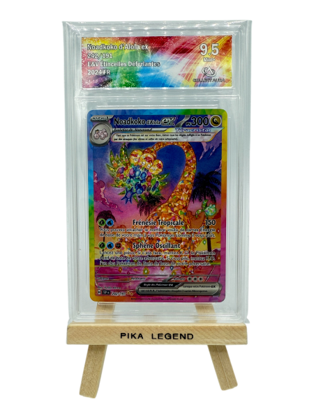Carte Gradée Pokemon 9.5/10 Collect Aura Noadkoko d'Alola Ex 242/191 EV08 Etincelles Déferlantes - 2024 Français