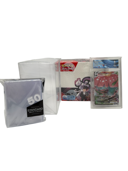 Lot Display + protection souple Clear case + carte gradée collect aura + sleeves premium - Pokémon - EV10 Rivalités Déstinées – 36 Boosters – Neuf – Scellé – en Français