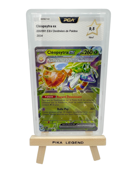 Carte Gradée 9.5/10 PCA Pokemon CLEOPSYTRA EX 006/091 DESTINEE DE PALDEA  - 2024 Français