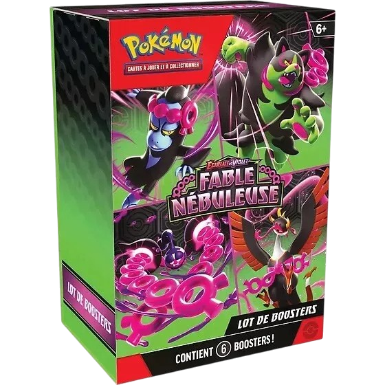 Bundle Pokemon 6 Boosters EV 6.5 – Fable Nebuleuse – Français