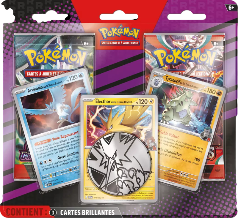 Duo pack 2 boosters promo Artikodin, Électhor et Tyranocif octobre 2025 - Pokémon FR