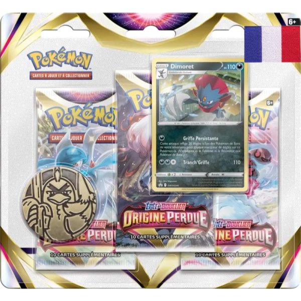TRIPACK POKEMON ORIGINE PERDUE EB11 DIMOREST - Français